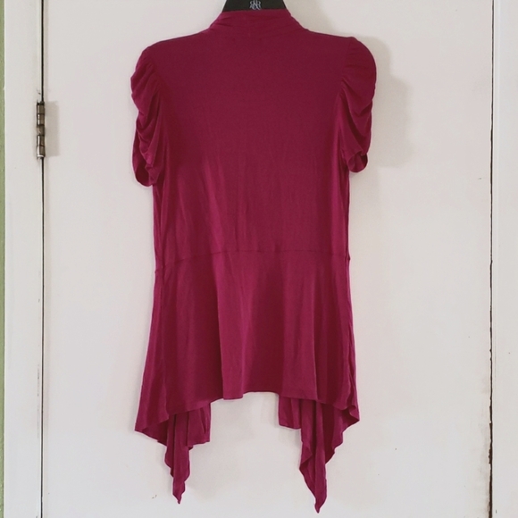 Fushia color Lightweight Cardigan - Picture 2 of 3